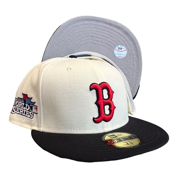 New Era Boston Red Sox Fall Classic 59FIFTY Fitted Hat 2013 WS Side Patch - Picture 1 of 7